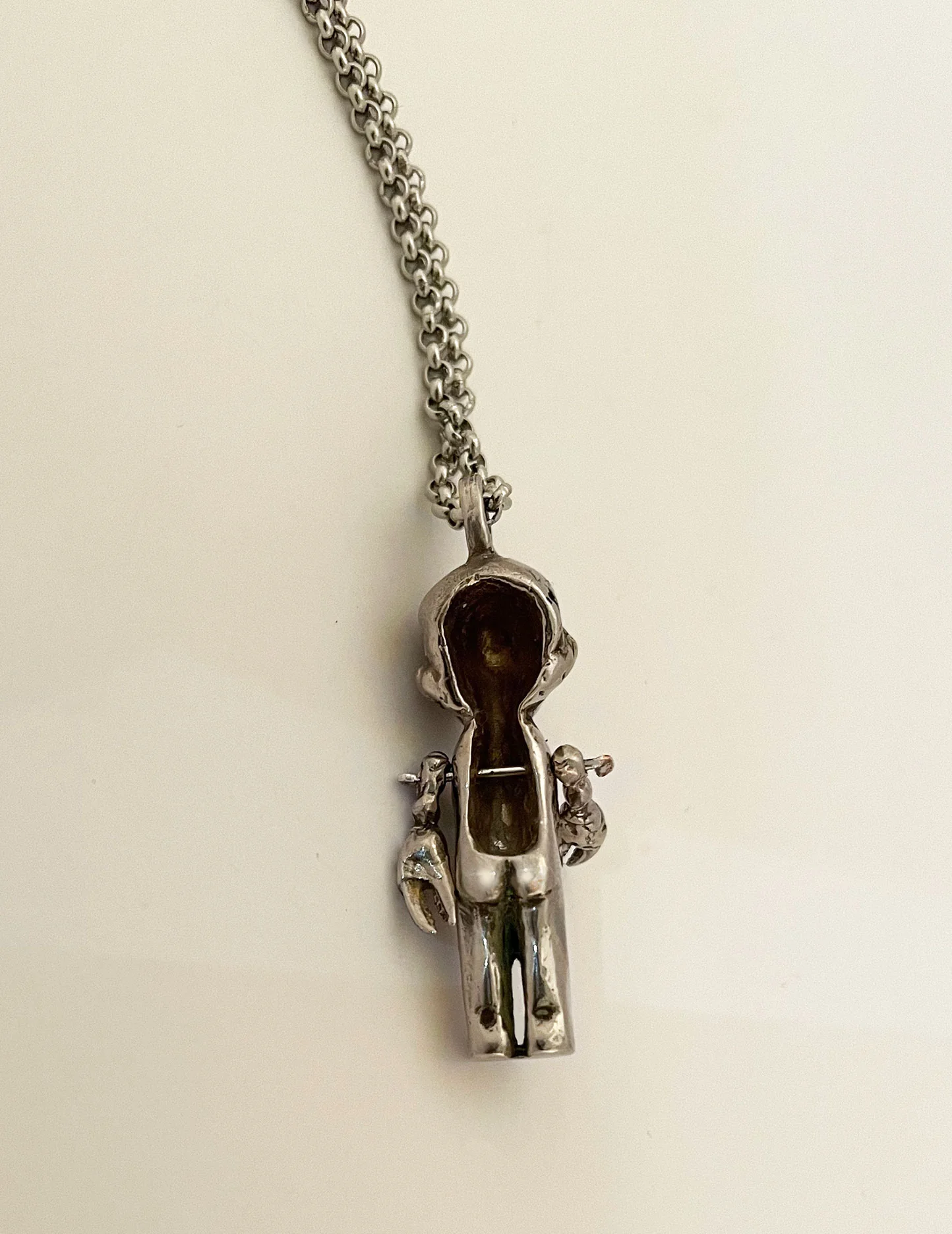 Baby with Lobster Arms Necklace - Image 3