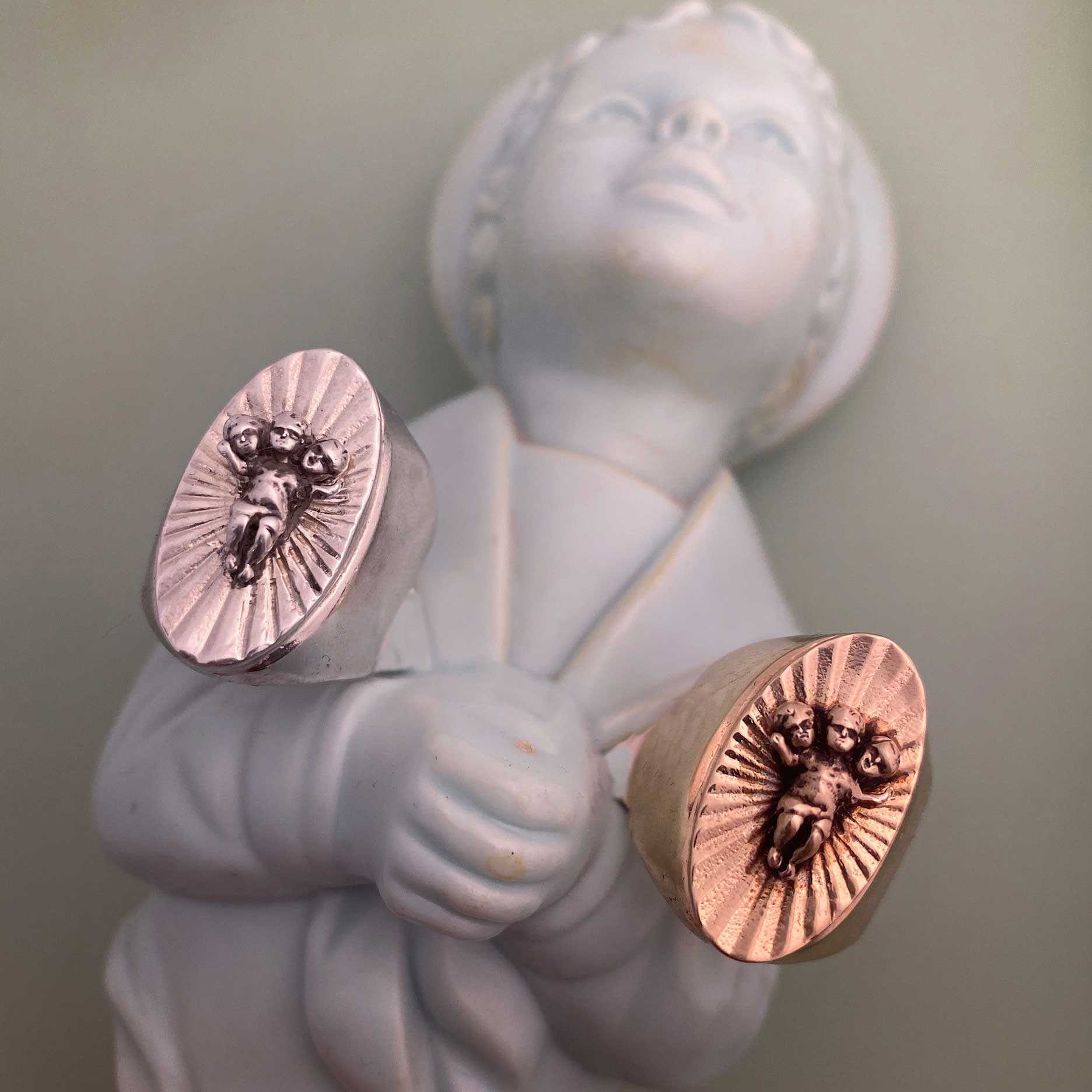 Big Three Headed Baby Ring - Image 13