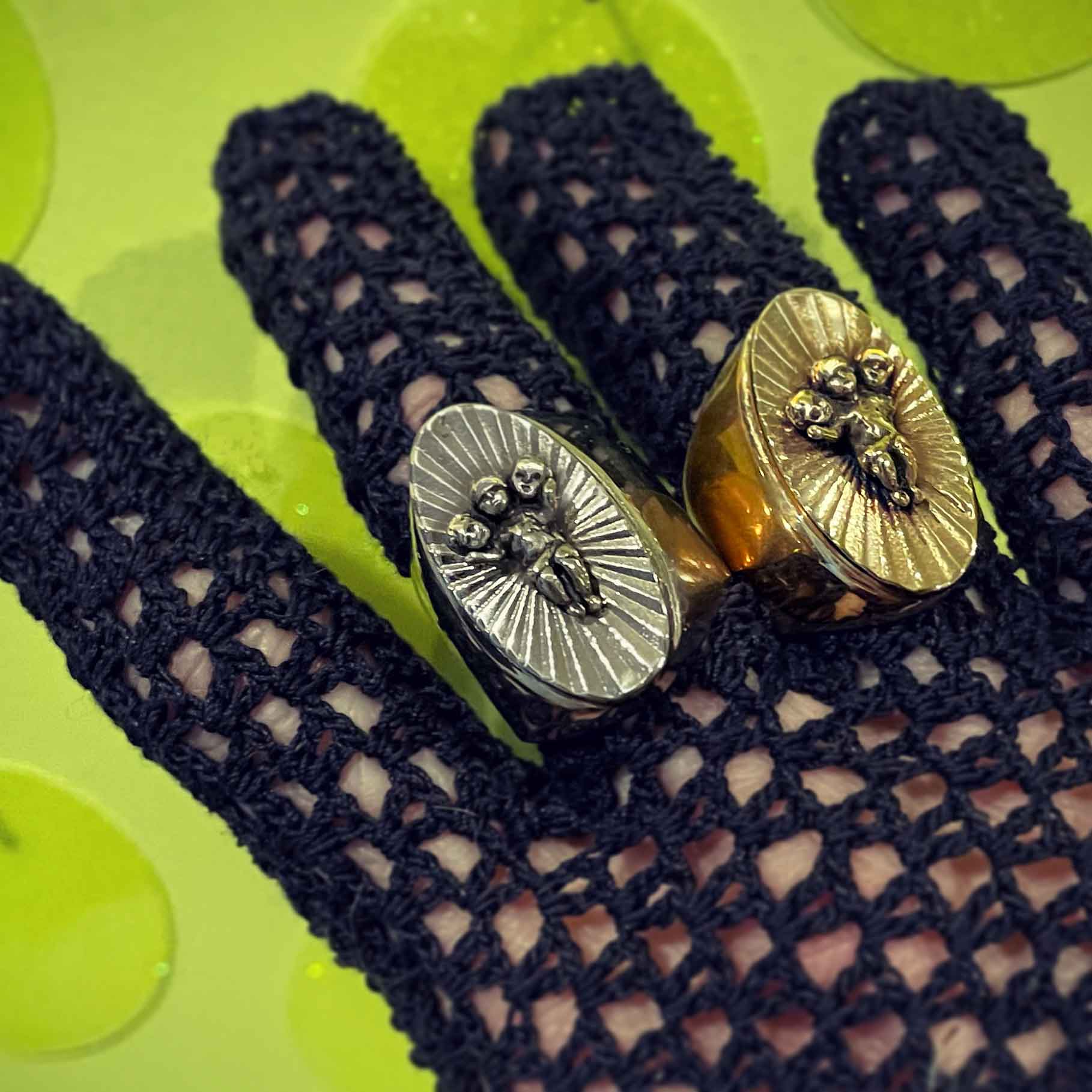 Big Three Headed Baby Ring - Image 14