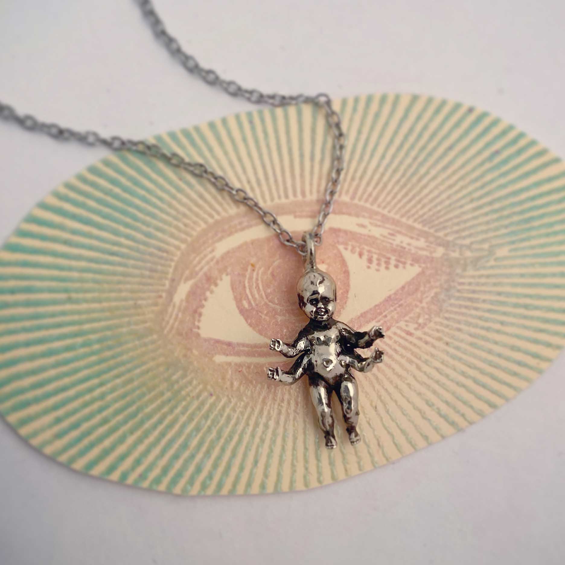 Four Armed Baby Necklace - Image 10