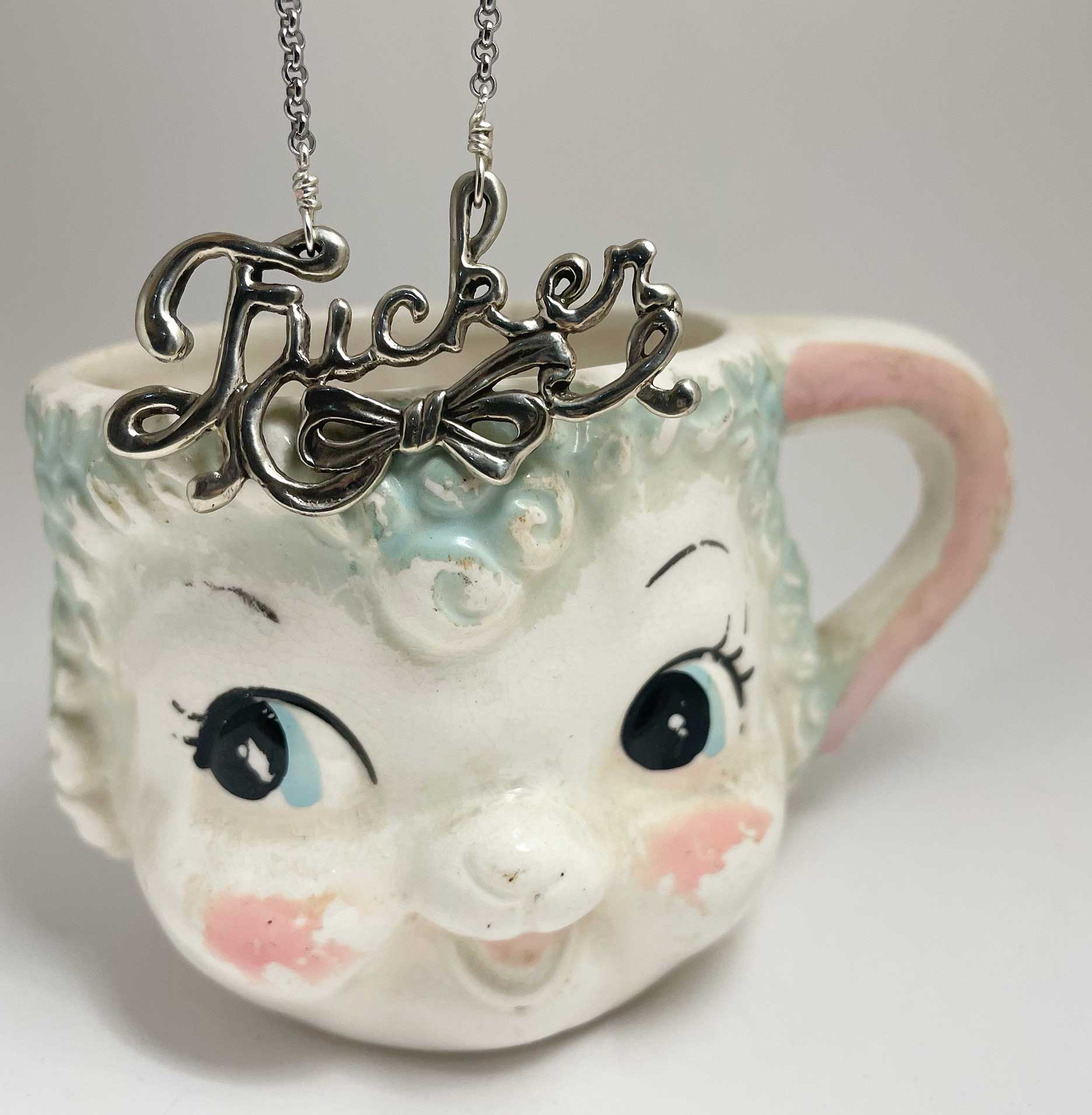 Fucker Script Necklace - Image 8