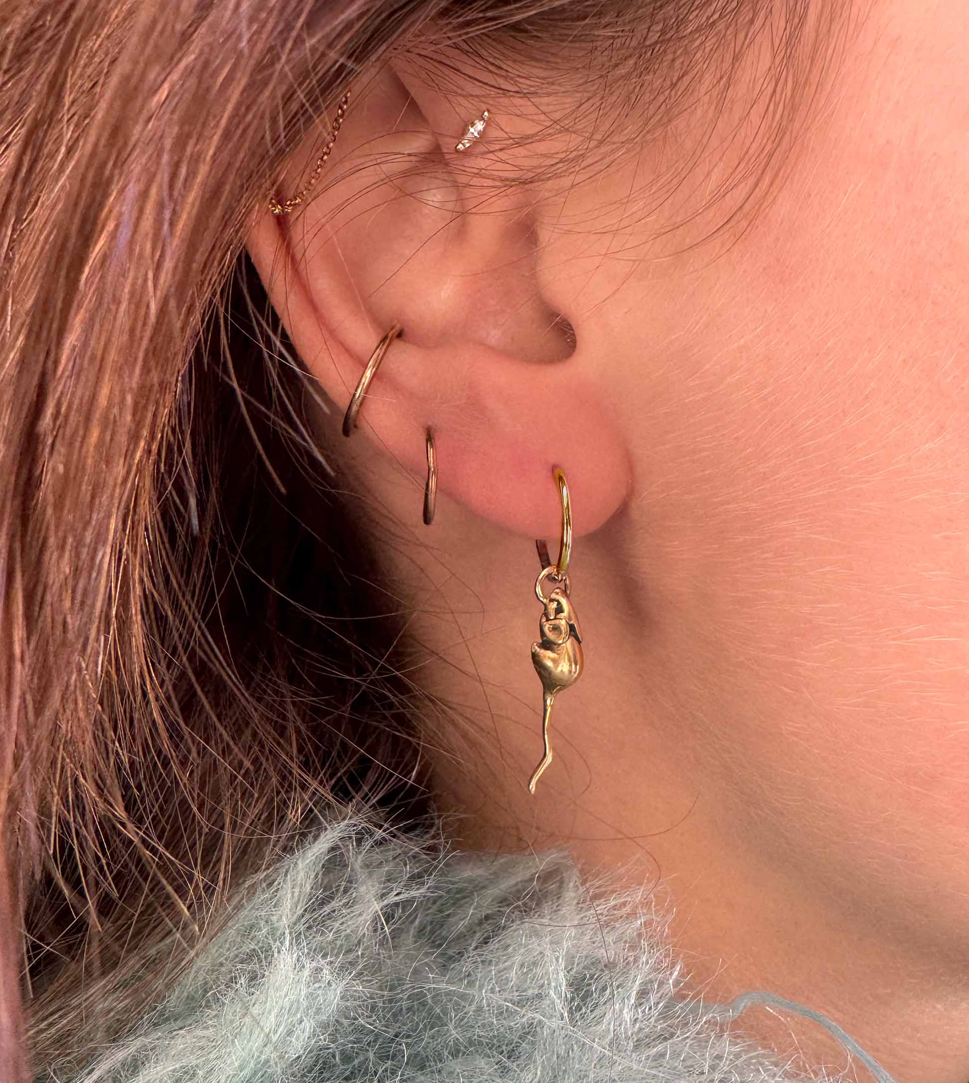 Rat Hoop Earrings - Image 5