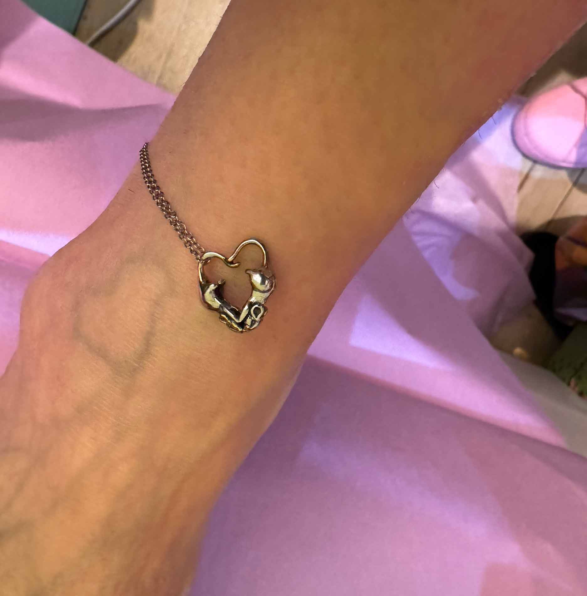 Rats in Love Heart Necklace - Image 15