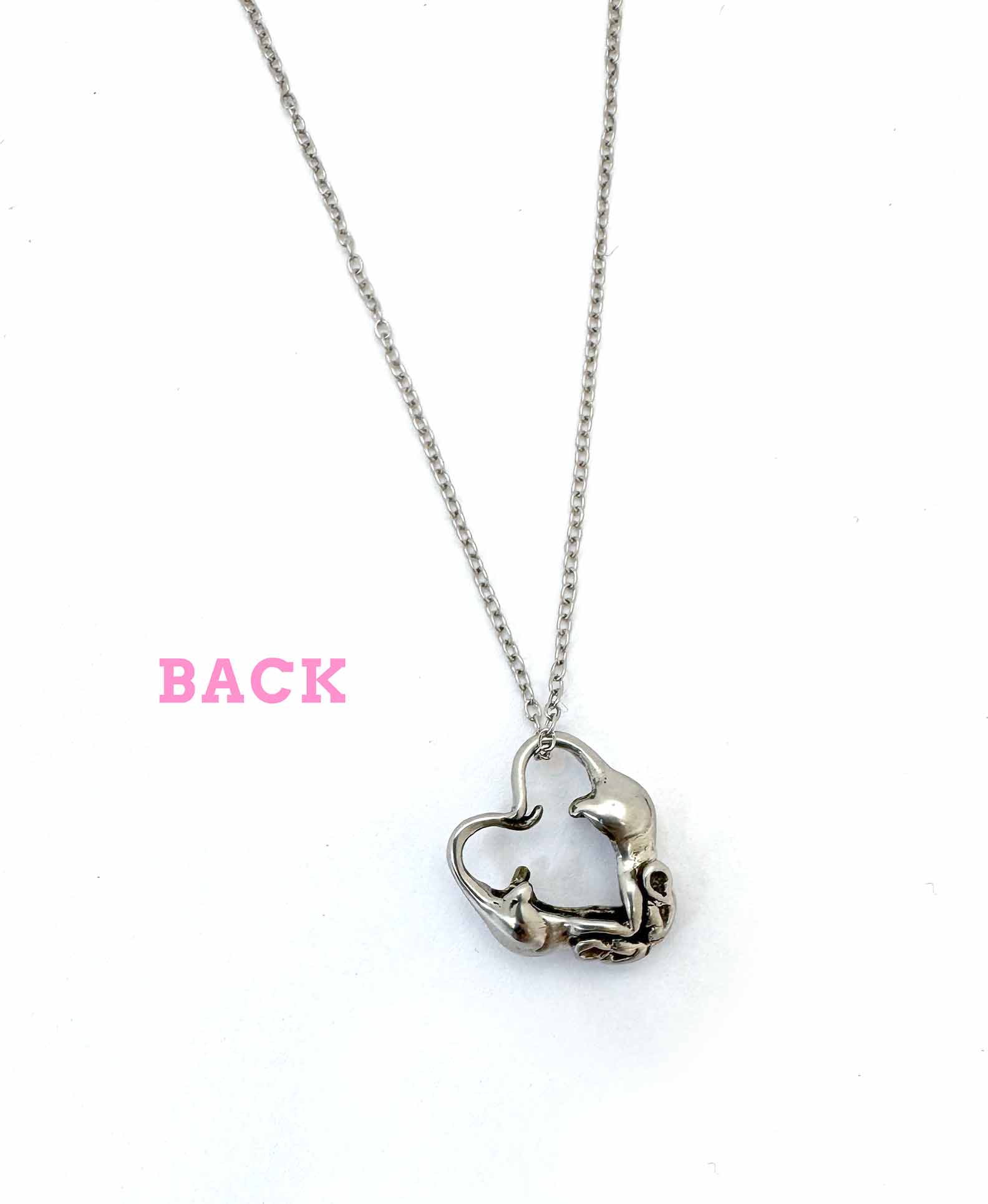 Rats in Love Heart Necklace - Image 3