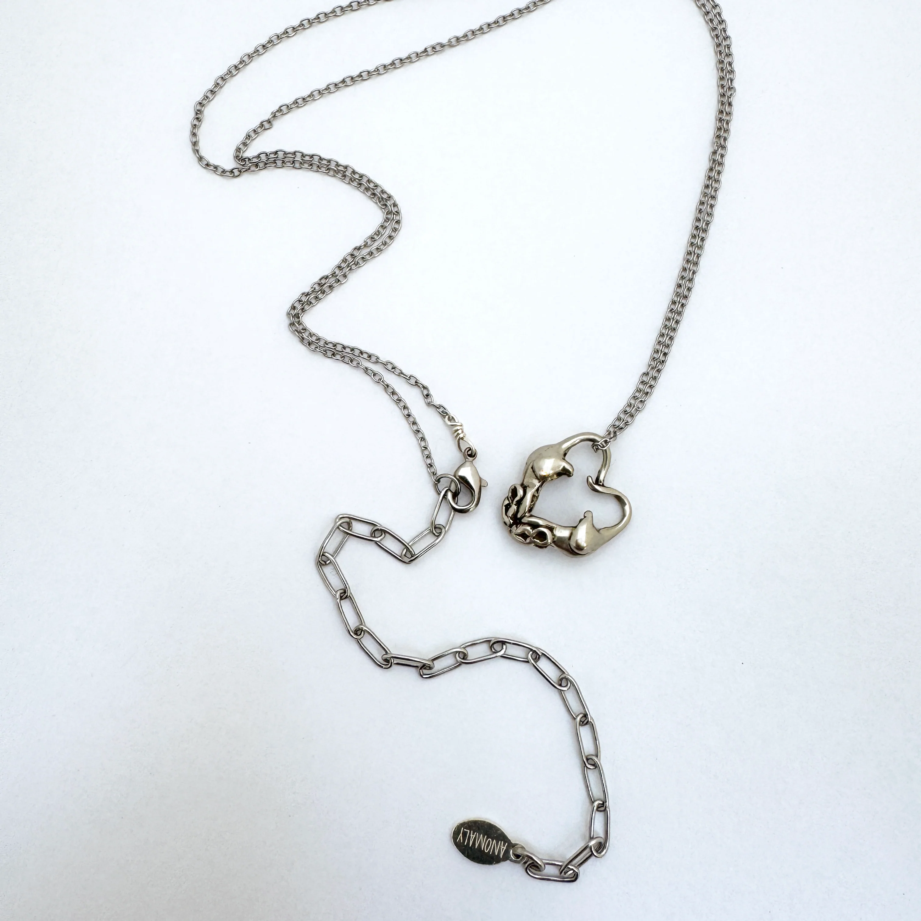 Rats in Love Heart Necklace - Image 6