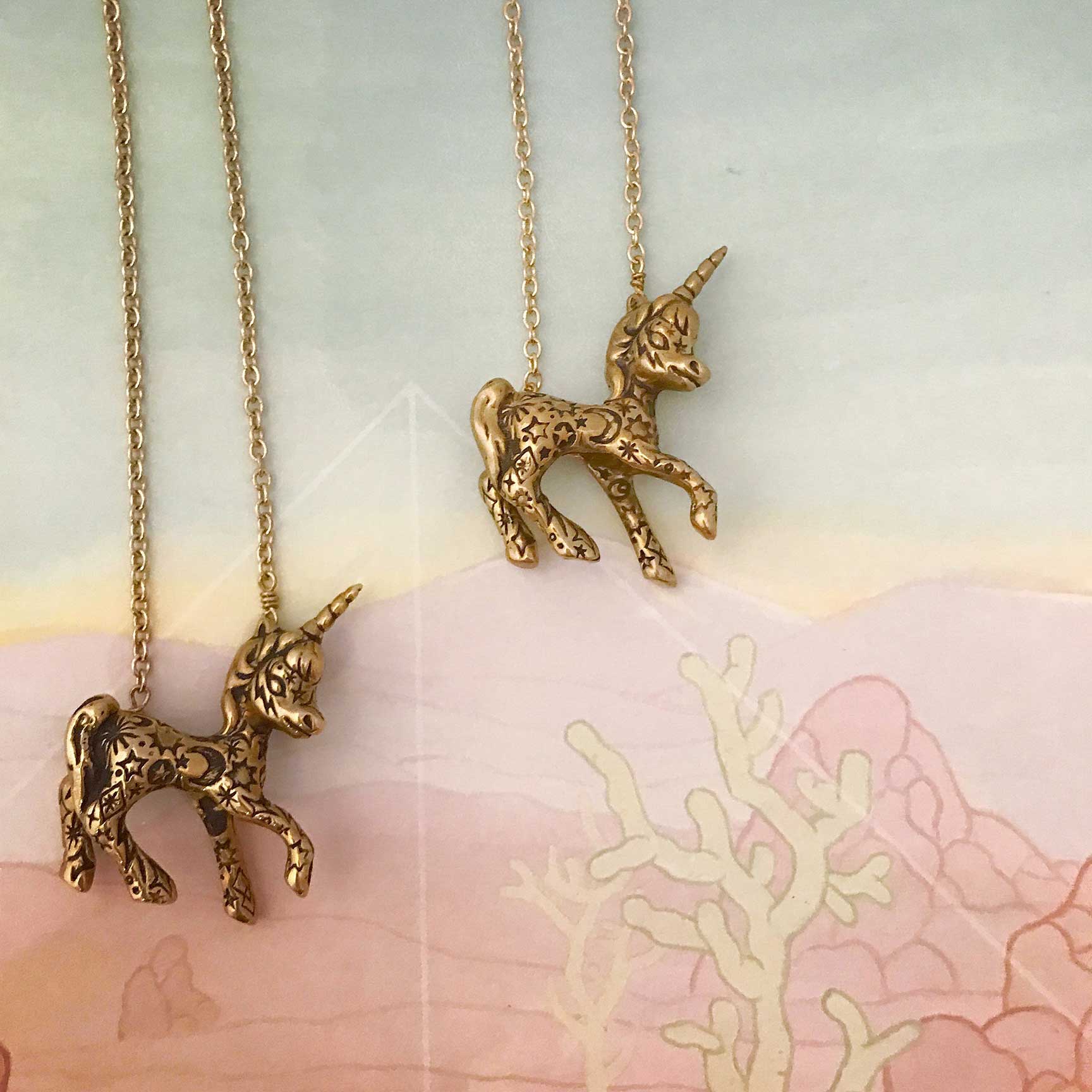 Tattooed Unicorn Necklace - Image 11