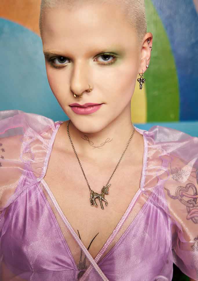 Tattooed Unicorn Necklace - Image 4