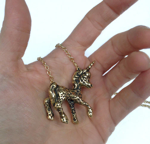 Tattooed Unicorn Necklace - Image 6