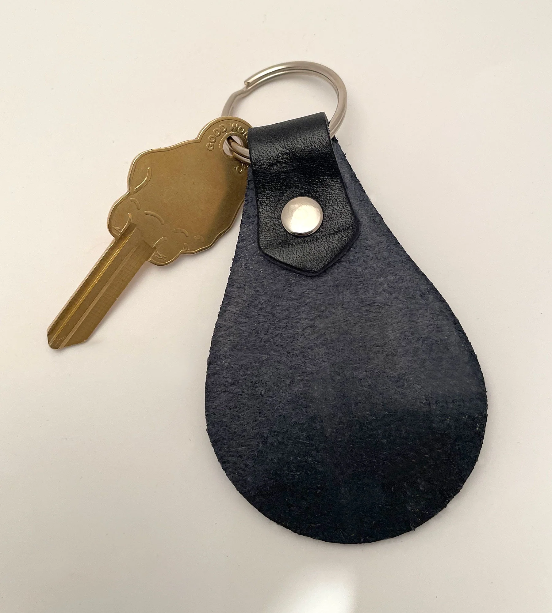 Three Headed Baby Keychain FOB Black & Gold - Image 7