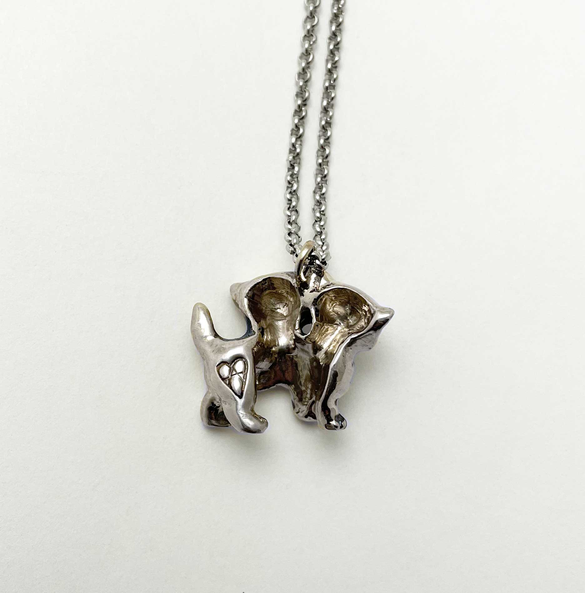 Two Headed Cat Necklace - Image 4