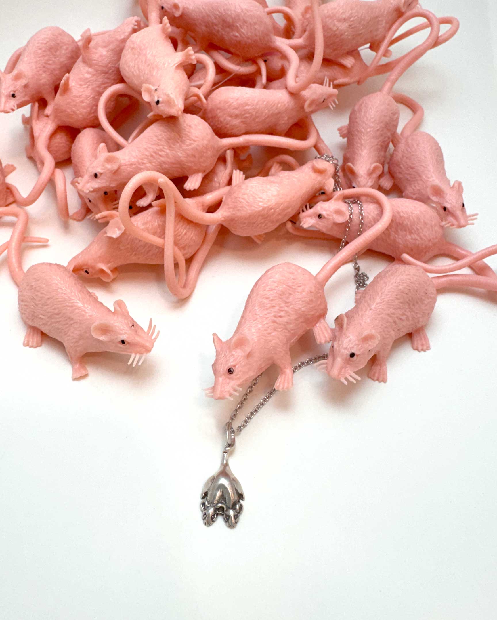 Two Headed Rat Necklace - Image 7