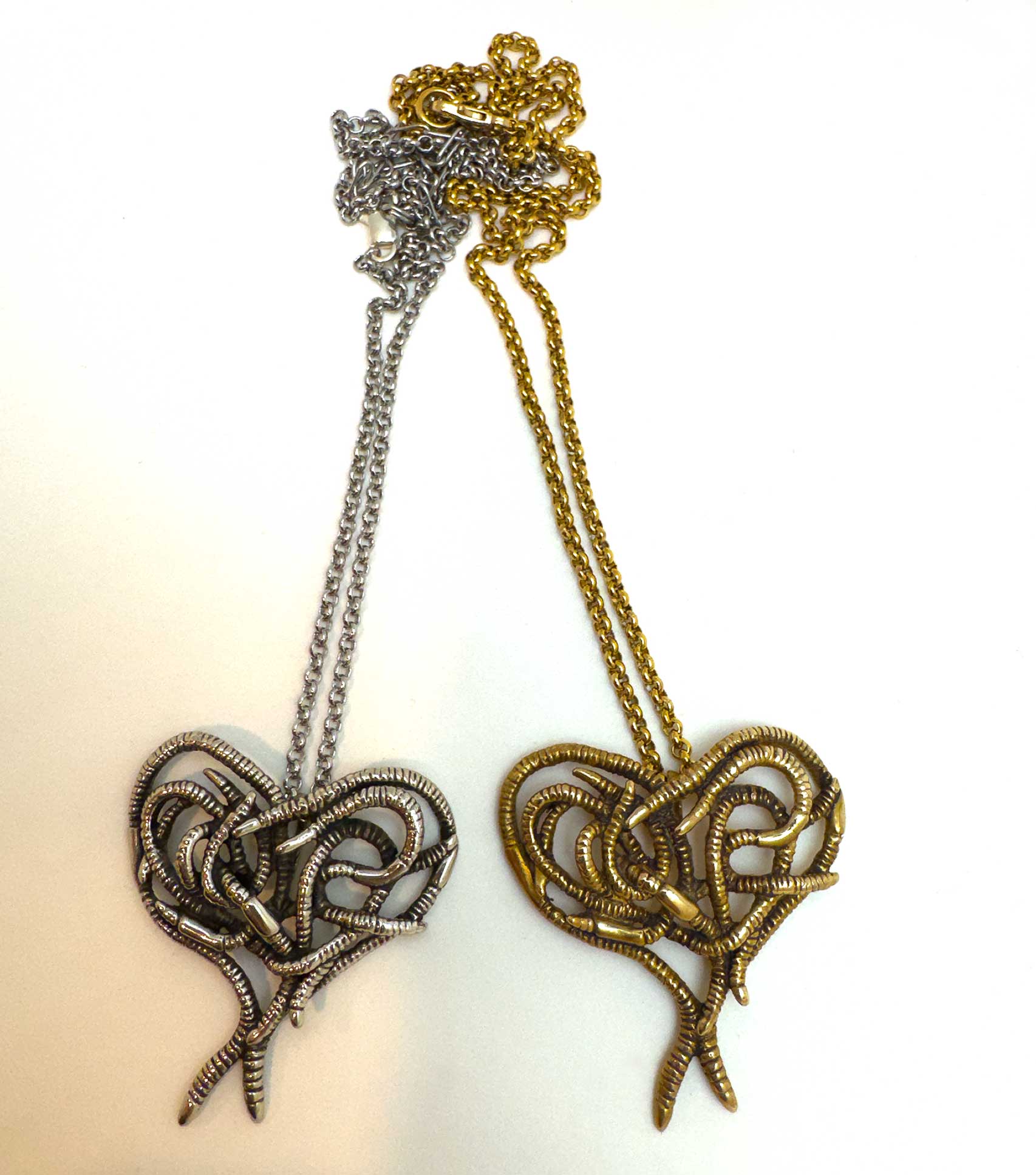 Worm Heart Necklace - Image 3